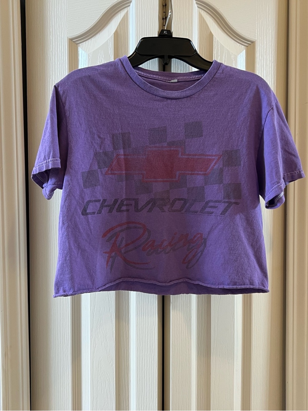 Junk Food Clothing Purple Crop Chevrolet Shirt XS